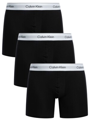 Calvin Klein 3 Pack Icon Boxer Briefs - Black/White