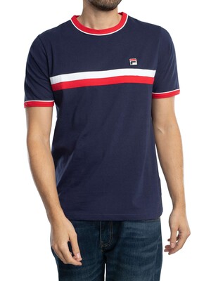 Fila Razee T-Shirt - Navy/Red/White