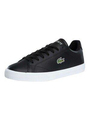 Lacoste Lerond Set 125 2 CMA Leather Trainers - Black/White