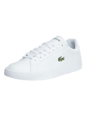 Lacoste Lerond Set 125 2 CMA Leather Trainers - White/White