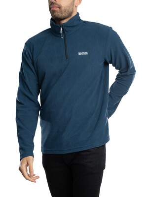 Regatta Thompson Fleece Zip Sweatshirt - Moon Denim/Navy