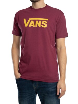 Vans Classic Logo Graphic T-Shirt - Burgundy/Spicy
