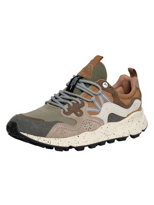 Flower Mountain Yamano 3 Suede Trainers - Grey/Onion