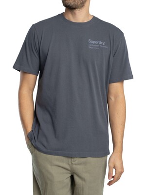 Superdry Core Logo City T-Shirt - Magma Slate Grey