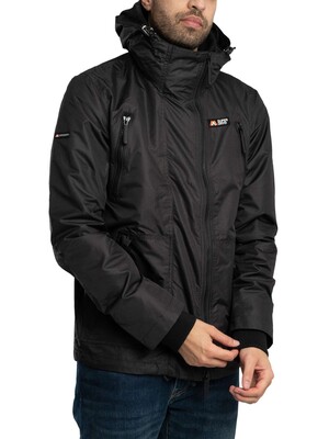 Superdry Hooded Mountain Windbreaker Jacket - Black