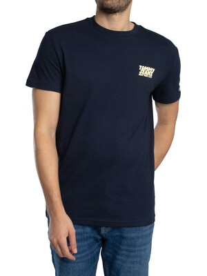 Tommy Jeans Regular Bubble Back T-Shirt - Dark Night Navy