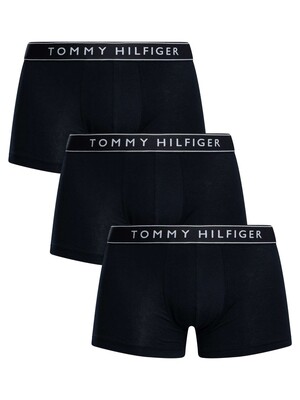 Tommy Hilfiger 3 Pack Everyday Trunks - Desert Sky