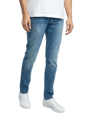 Replay Anbass Slim Jeans - Mid Blue Power