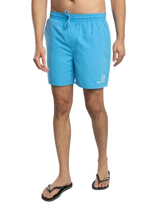 Sergio Tacchini Cordosa Swim Shorts - Azure Blue/Gardenia