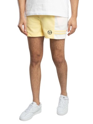Sergio Tacchini Super MK2 Tennis Shorts - Pale Banana/Gardenia