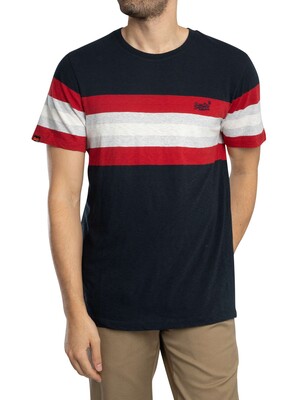 Superdry Essential Stripe T-Shirt - Eclipse Chest Stripe