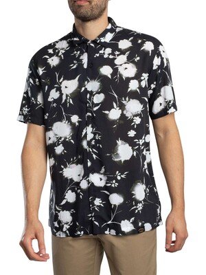 Superdry Short Sleeved Print Shirt - Abstract Floral Mono