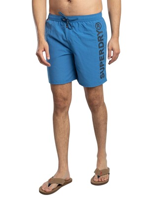 Superdry Sport Graphic 17 Swim Shorts - Monaco Blue
