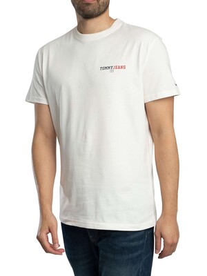 Tommy Jeans Regular DNA Graphic T-Shirt - Ancient White