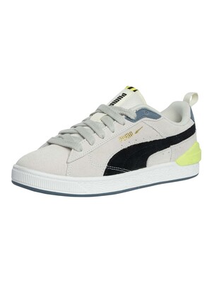 Puma Suede Bloc Trainers - Ivory Glow/Black