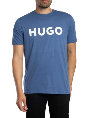 HUGO Dulivio Graphic T-Shirt - Medium Blue