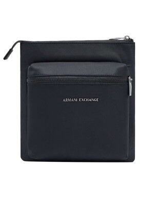 Armani Exchange Borsa Messenger Crossbody Bag - Black/Black