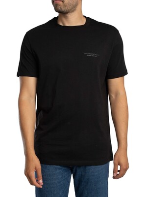 Armani Exchange Brand Chest T-Shirt - Black