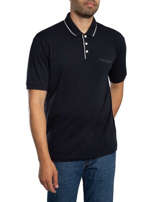 Armani Exchange Trim Logo Polo Shirt - Deep Navy