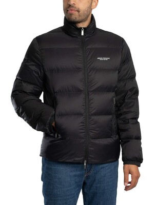 Armani Exchange Woven Down Jacket - Black