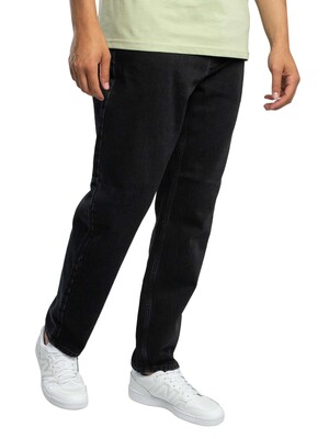 Carhartt WIP Newel Relaxed Tapered Fit Jeans - Black Stone