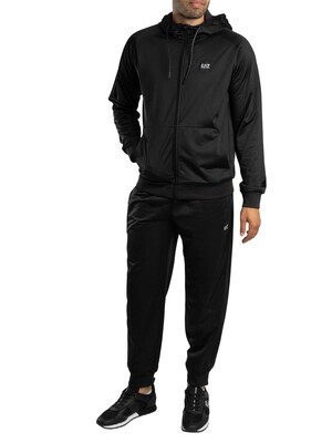 EA7 Gym Zip Hoodie Tracksuit - Black