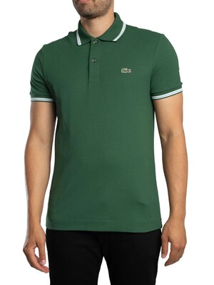 Lacoste Regular Fit Trim Accent Polo Shirt - Pine Green