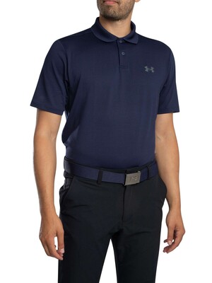 Under Armour Matchplay Logo Loose Polo Shirt - Midnight Navy/Pitch Gray