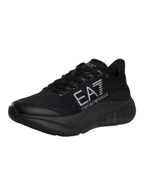 EA7 Big Logo Trainers - Black/Silver