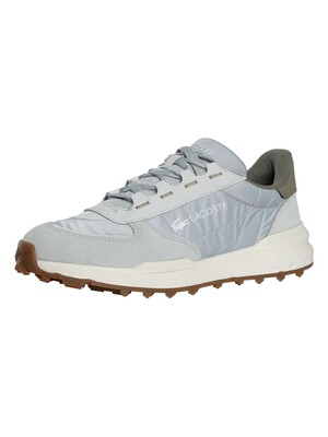 Lacoste Elite ActV Evo Trainers - Light Grey/Khaki