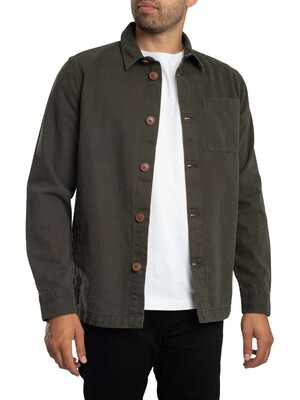Barbour Washed Overshirt - Forest