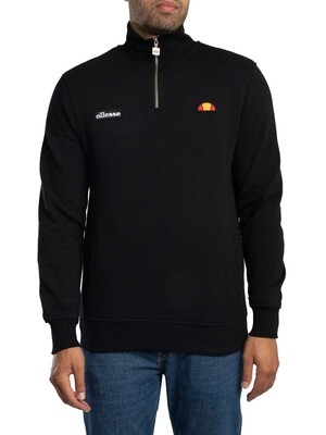 Ellesse Pelegrini 1/4 Zip Sweatshirt - Black