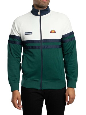 Ellesse Rimini Track Jacket - Off White/Dark Green