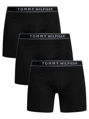 Tommy Hilfiger 3 Pack Everyday Essentials Boxer Briefs - Black