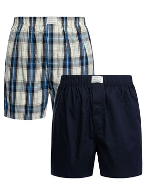 GANT 2 Pack Woven Boxers - Marine