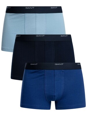GANT 3 Pack Core Trunks - College Blue