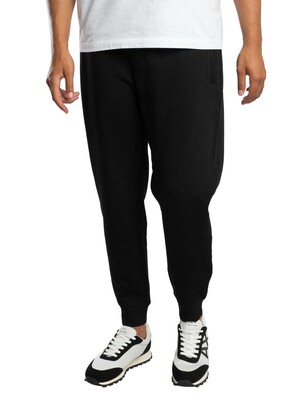 Armani Exchange Box Logo Joggers - Black/Gold