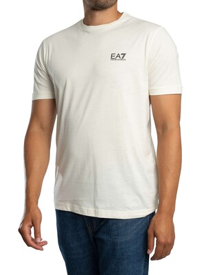 EA7 Chest Logo T-Shirt - Vanilla Ice