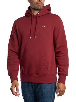 GANT Regular Shield Pullover Hoodie - Plumped Red