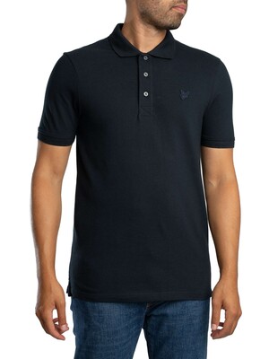 Lyle & Scott Tonal Eagle Polo Shirt - Dark Navy