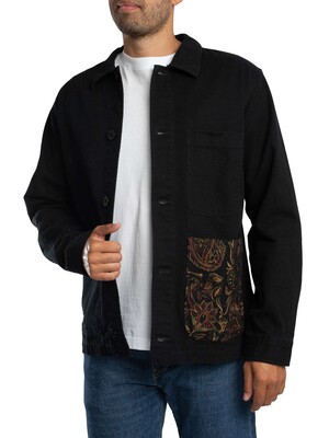 Pretty Green Parthian Pocket Overshirt - Black
