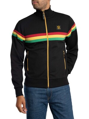 Trojan Retro Stripe Track Jacket - Black