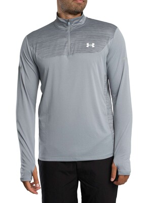 Under Armour Tech Utility 1/4 Track Top - Light Grey