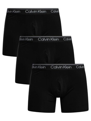 Calvin Klein 3 Pack Boxer Briefs - Black