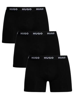 HUGO 3 Pack Boxer Briefs - Black