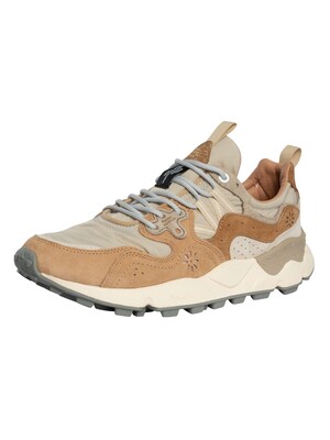 Flower Mountain Yamano Suede Trainers - Mud/Beige/Grey