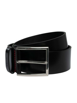 HUGO Giaspo Leather Belt - Black