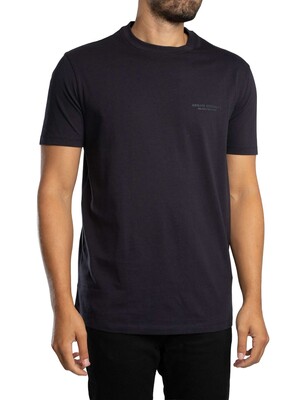 Armani Exchange Raised Brand T-Shirt - Deep Navy