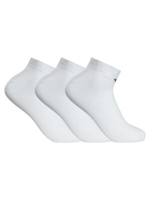 Emporio Armani 3 Pack Ankle Socks - White