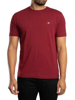 GANT Printed Archive Shield T-Shirt - Plumped Red